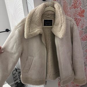 Women's Cream Levi’s Shearling Jacket